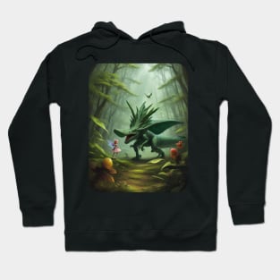 Fairy and Dinosaur meet up in the Forest, Hoodie